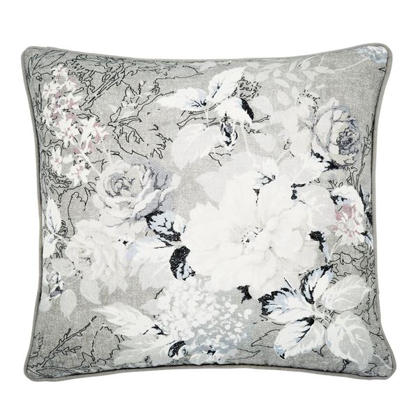 Amalia Cushion - White Silver